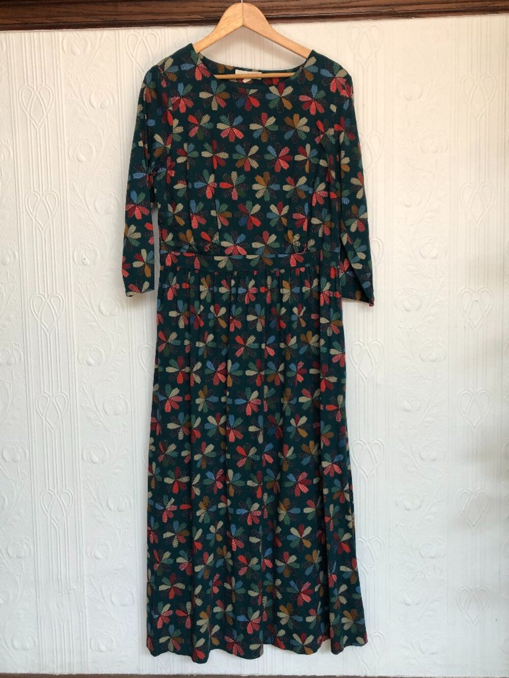 Seasalt Cornwall Maxi cotton dress multi color size 10 US Long